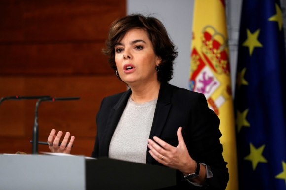 Soraya Sáenz de Santamaría, vicepresidenta del gobierno español. Foto: Efe.